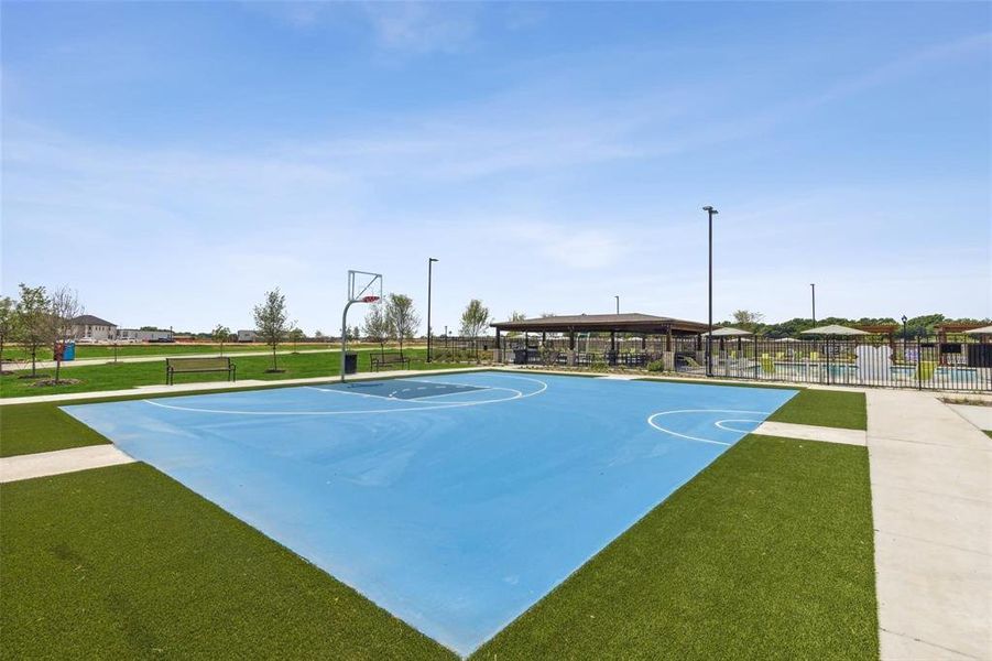 View of basketball court with community basketball court View of basketball court with community basketball court