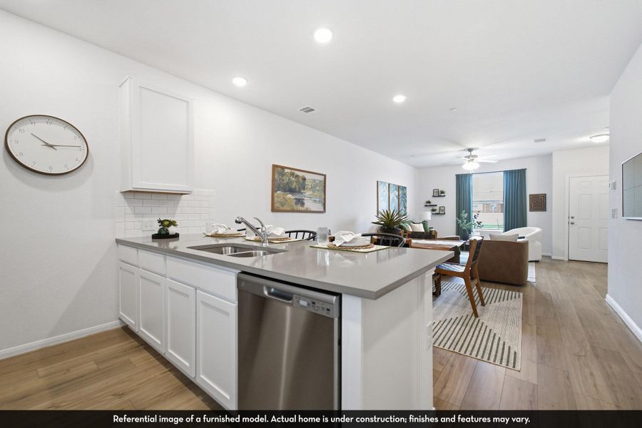 Furnished interior view inside a new home in Municipal Drive Townhomes, Leander (Image 11).