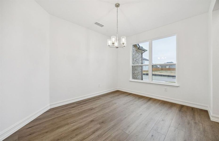 Dining area off kitchen
