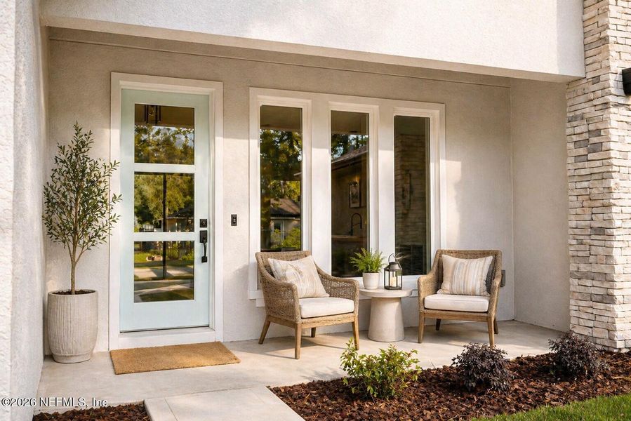 Exterior details and patio area of a home in , Palm Coast (Image 29).