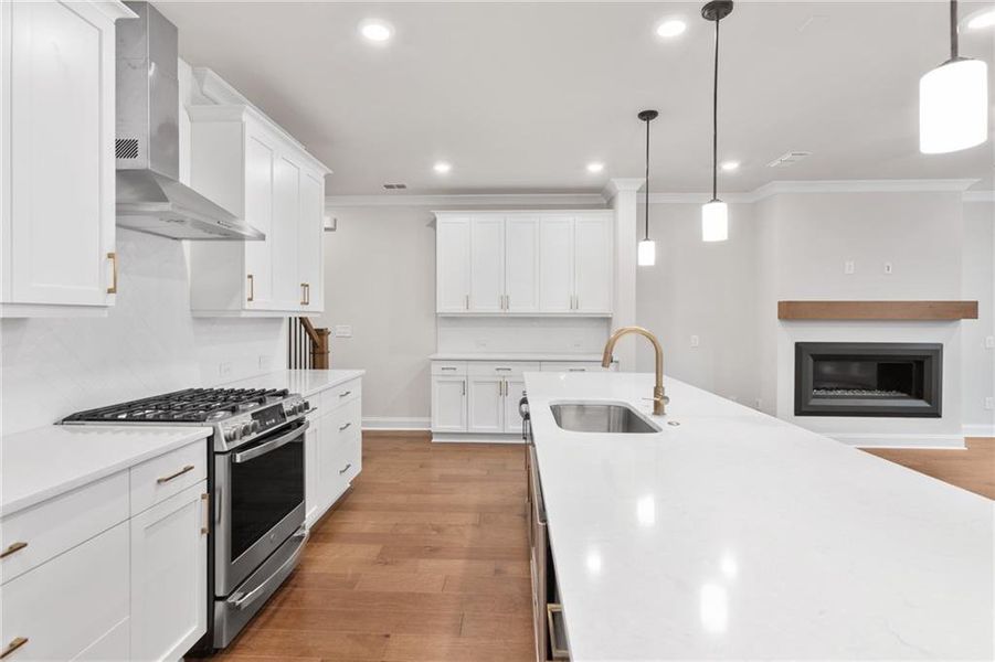 Furnished interior view inside a new home in Waterside Townhomes, Peachtree Corners (Image 19).