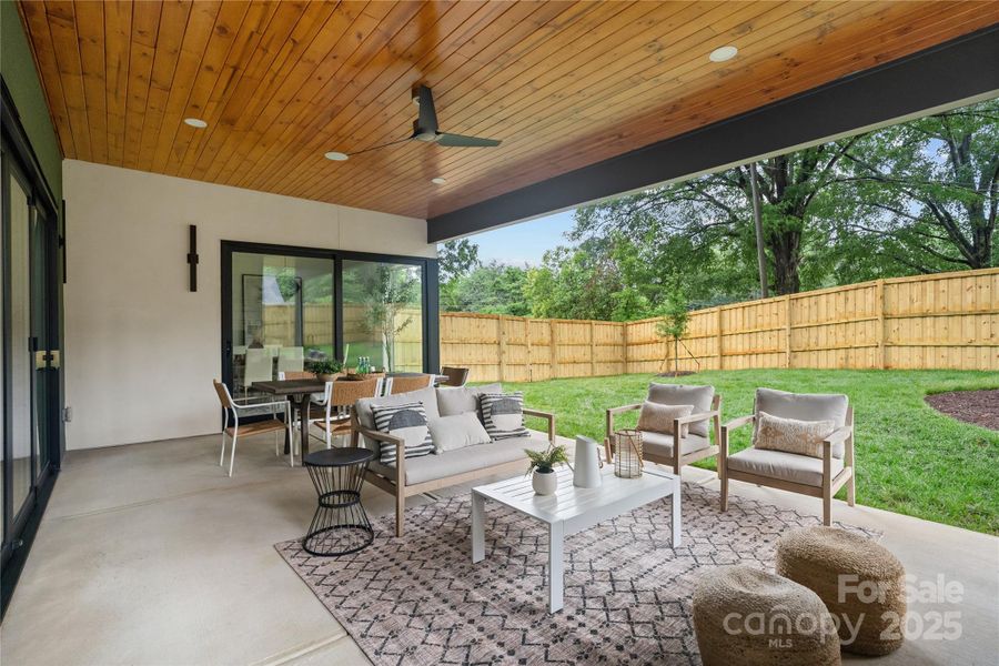 Exterior details and patio area of a home in , Charlotte (Image 21).