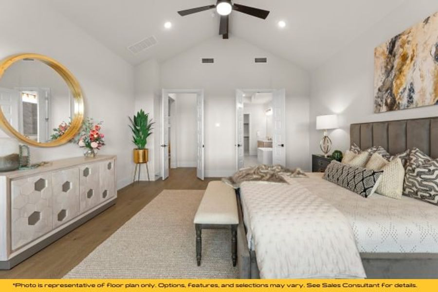 Representative furnished interior of a home built from the Bali by Stonefield Homes in Heath Golf and Yacht Club, Rockwall (Image 47).