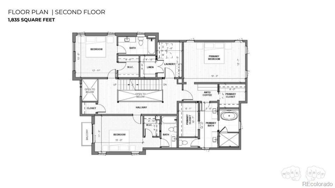 2D floor plan layout of this home in , Denver, CO (Image 3).