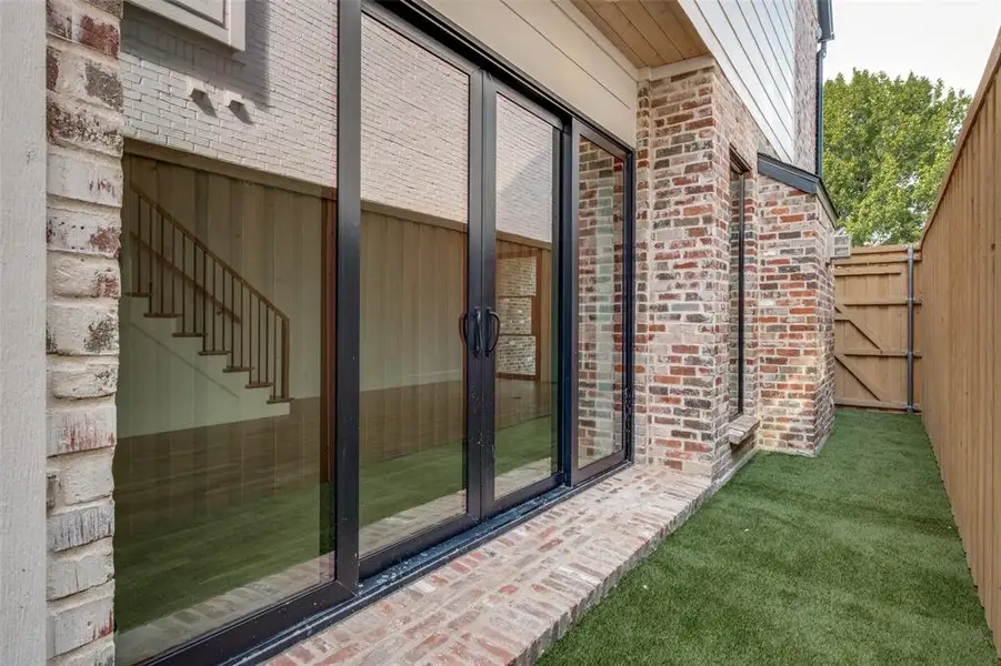 Turfed & Gated Side Yard Turfed & Gated Side Yard