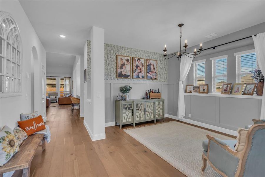 Furnished interior view inside a new home in Country Lakes Classic 50, Denton (Image 29). Furnished interior view inside a new home in Country Lakes Classic 50, Denton (Image 29).