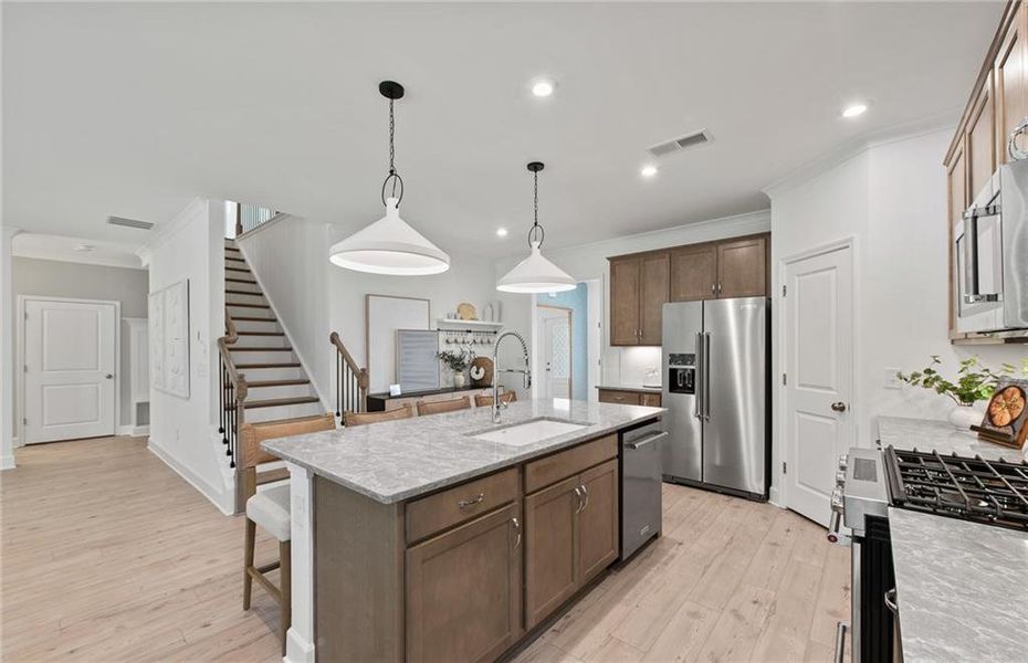 Furnished interior view inside a new home in Watermist at Mirror Lake, Villa Rica (Image 16).