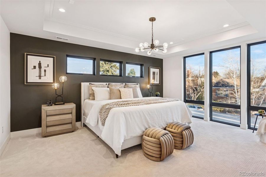 Furnished interior view inside a new home in , Denver (Image 41).