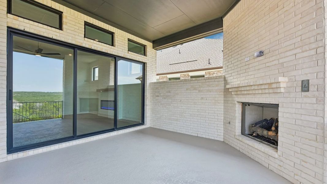 Exterior details and patio area of a home in Sweetwater, Austin (Image 15).