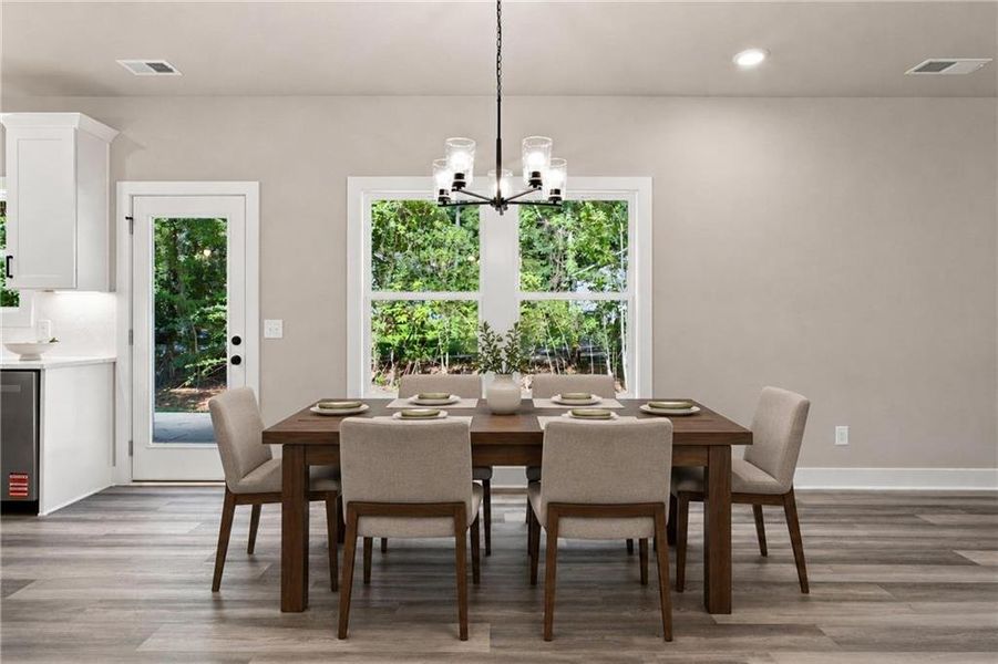 Furnished interior view inside a new home in , Cumming (Image 40).
