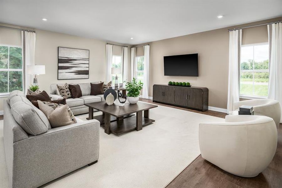 Representative furnished interior of a home built from the Corsica by Ryan Homes in Muirwood, Murfreesboro (Image 8).