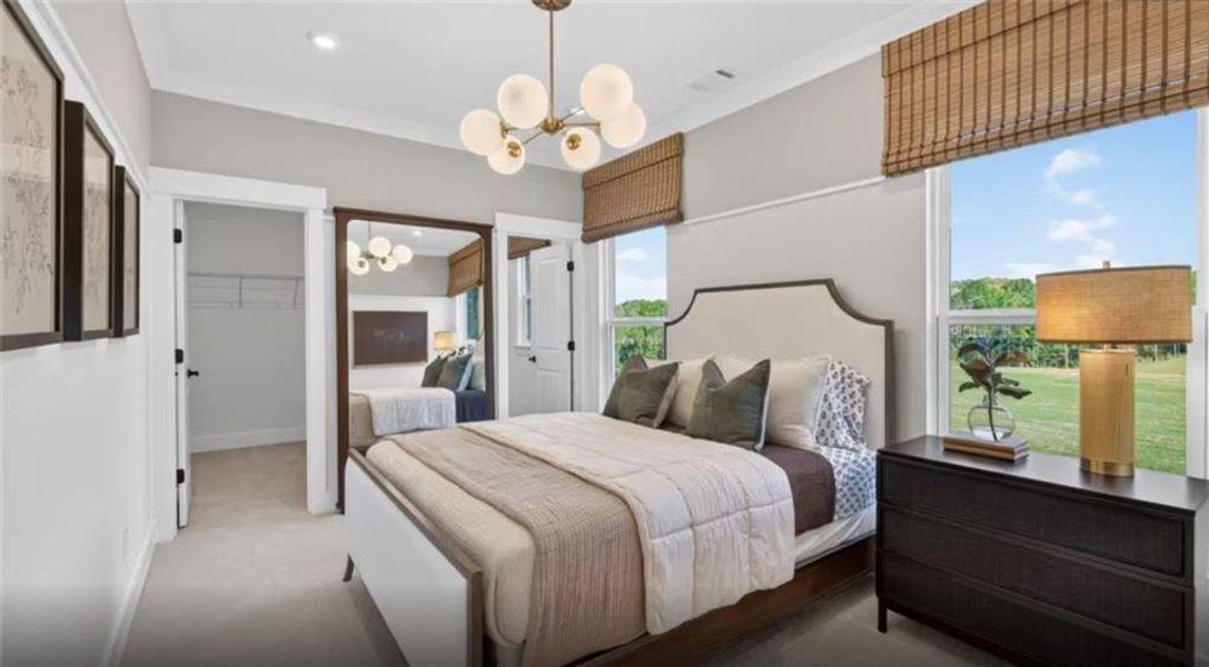 Furnished interior view inside a new home in Riversprings, Dacula (Image 13).