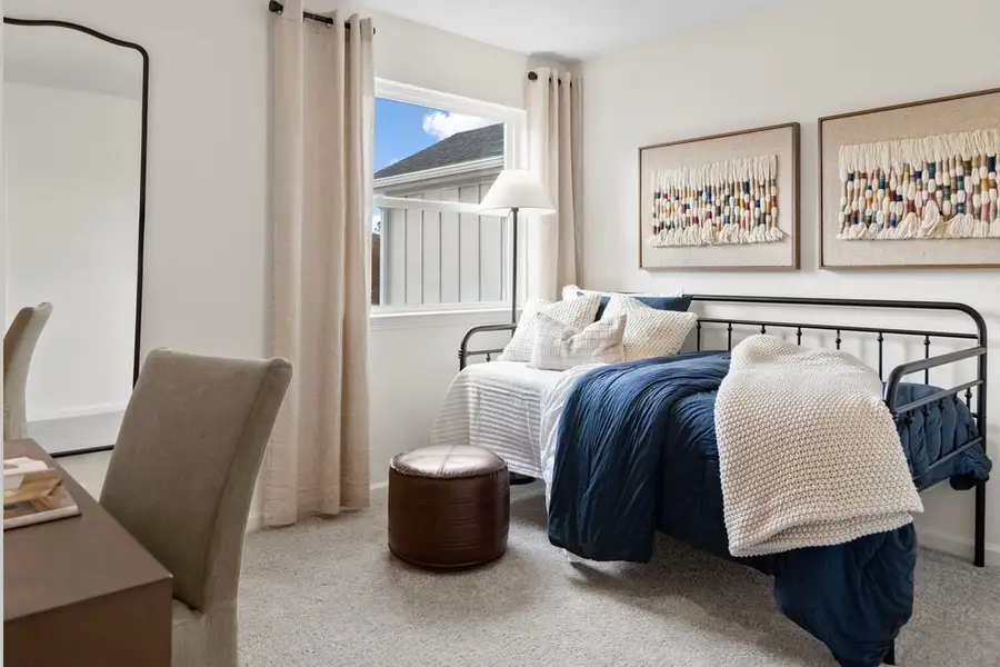 Spacious secondary bedrooms