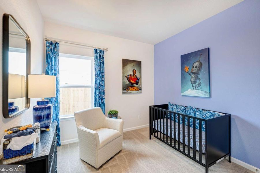 Furnished interior view inside a new home in Cobblestone Crossing Commons, Byron (Image 12).