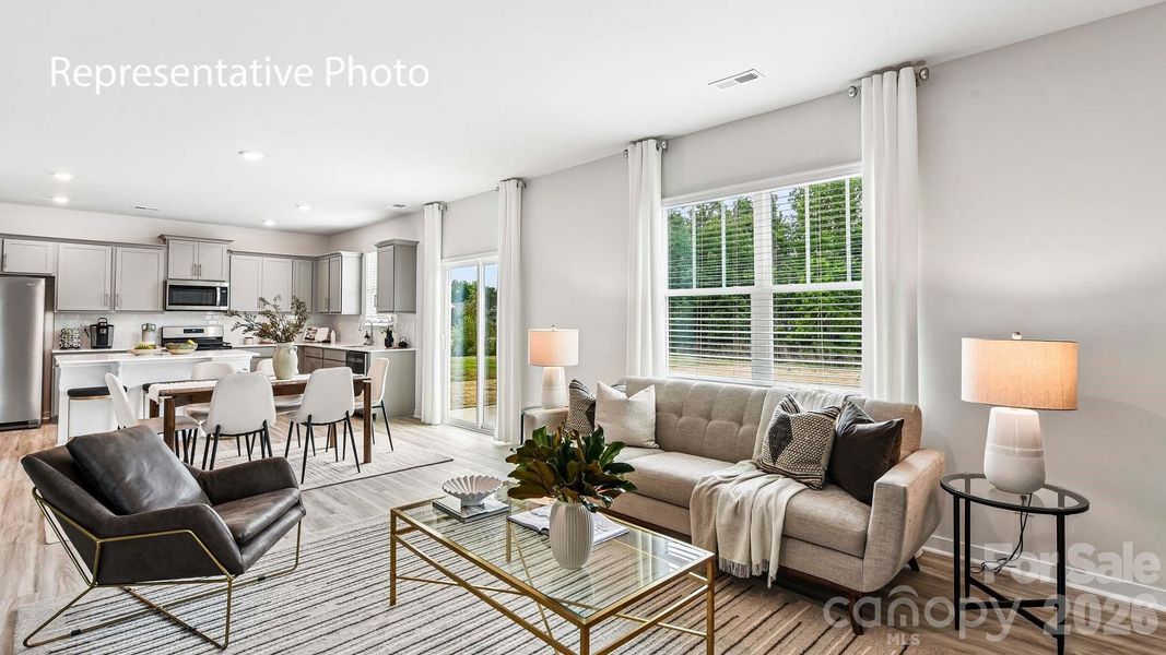 Furnished interior view inside a new home in Brandon Creek, Gastonia (Image 28).