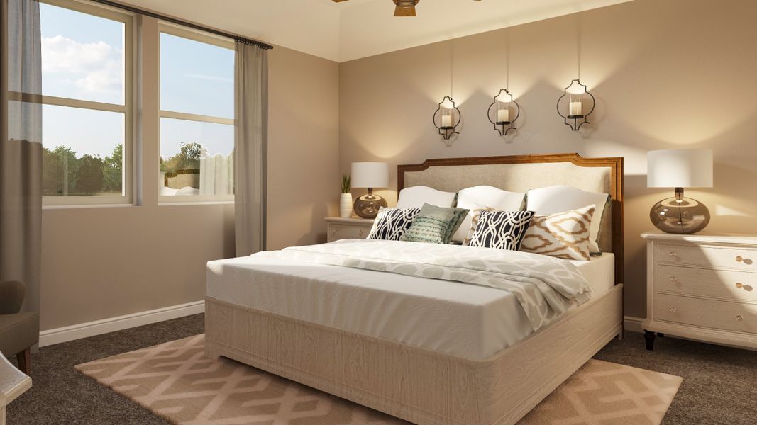 Representative furnished interior of a home built from the Rainier by Beazer Homes in Laurel Landing: Landmark Collection, Alvin (Image 7).