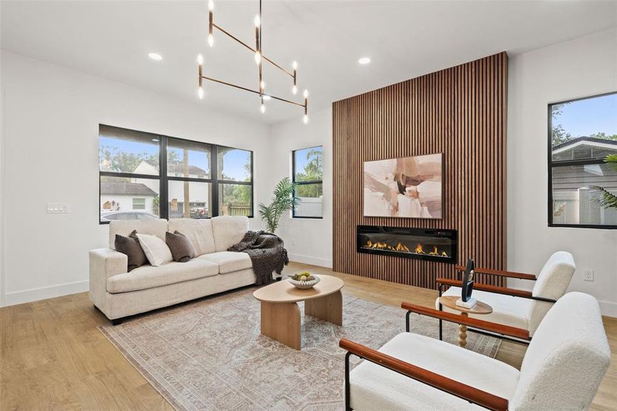 Furnished interior view inside a new home in , Tampa (Image 8).