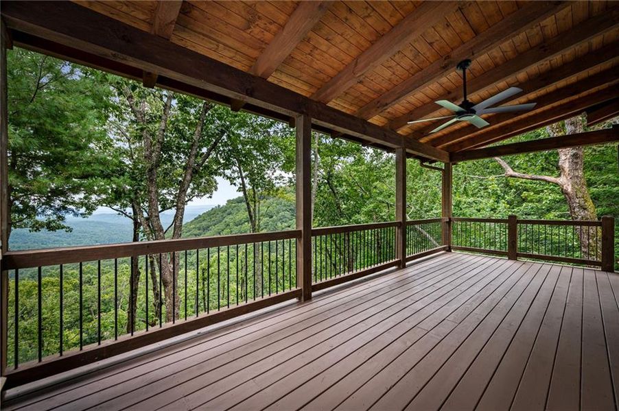 Exterior details and patio area of a home in , Ellijay (Image 25).