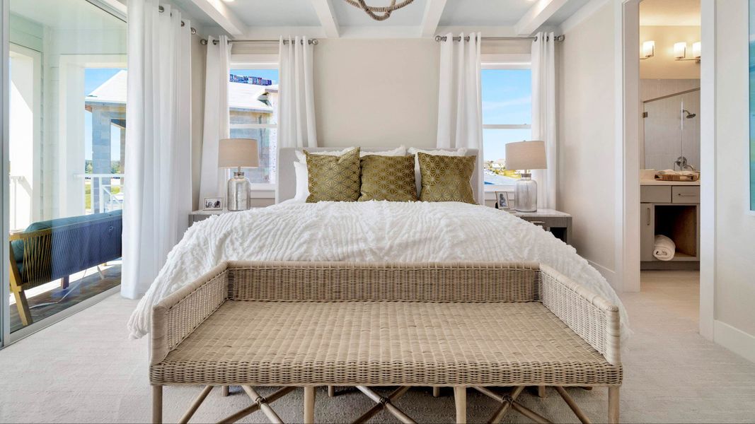 Furnished interior view inside a new home in Lagoon Residences at Epperson, Wesley Chapel (Image 18).