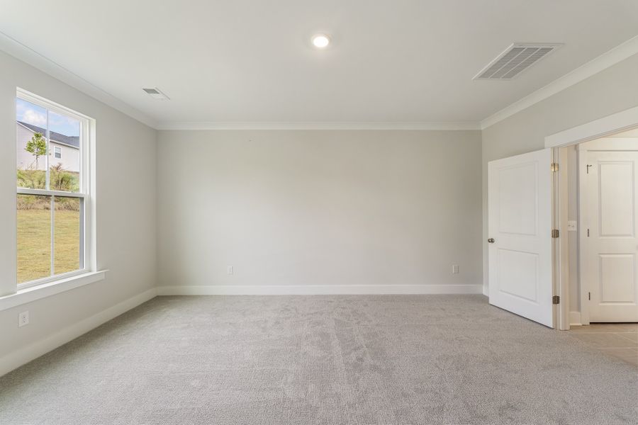 Spacious, unfurnished interior of a new home in Cottages at Lake Emory, Inman (Image 20). Spacious, unfurnished interior of a new home in Cottages at Lake Emory, Inman (Image 20).
