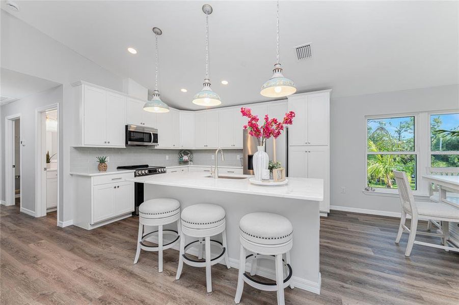 Furnished interior view inside a new home in , Port Charlotte (Image 17). Furnished interior view inside a new home in , Port Charlotte (Image 17).