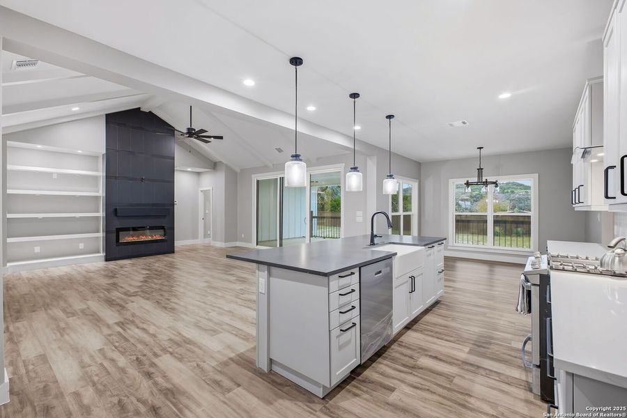 Furnished interior view inside a new home in , Bandera (Image 5). Furnished interior view inside a new home in , Bandera (Image 5).