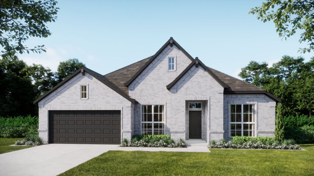 Representative exterior photo of a completed home built from the Concept 2464 by Landsea Homes in Lovers Landing, Forney, TX (Image 5).
