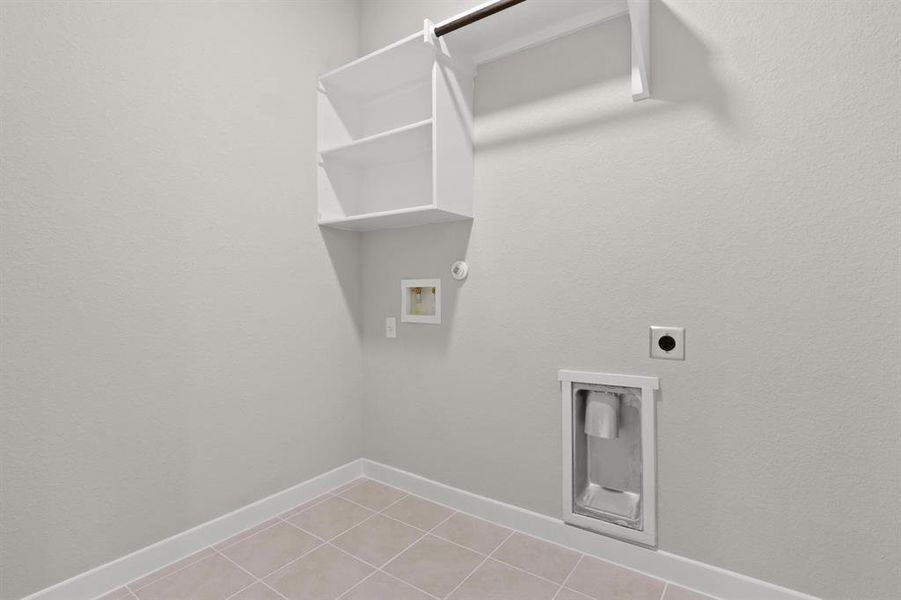 Utility room in the Willow home plan by Trophy Signature Homes – REPRESENTATIVE PHOTO Utility room in the Willow home plan by Trophy Signature Homes – REPRESENTATIVE PHOTO