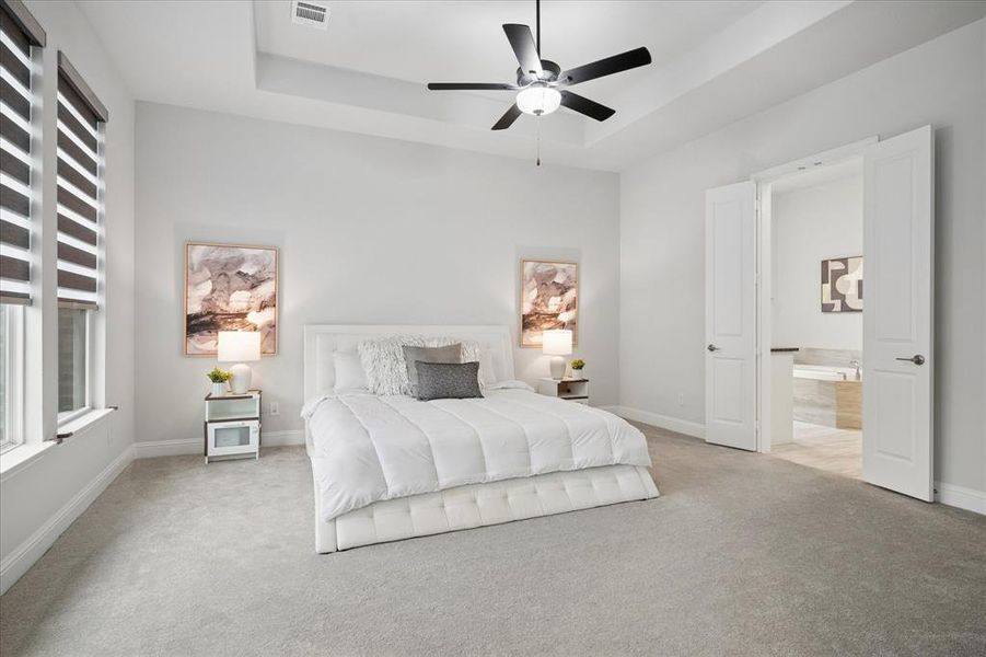 Furnished interior view inside a new home in , Northlake (Image 29).