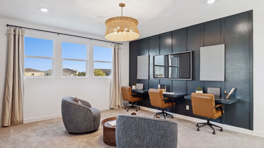 Furnished interior view inside a new home in The Ridge at Stone Butte, Phoenix (Image 32).