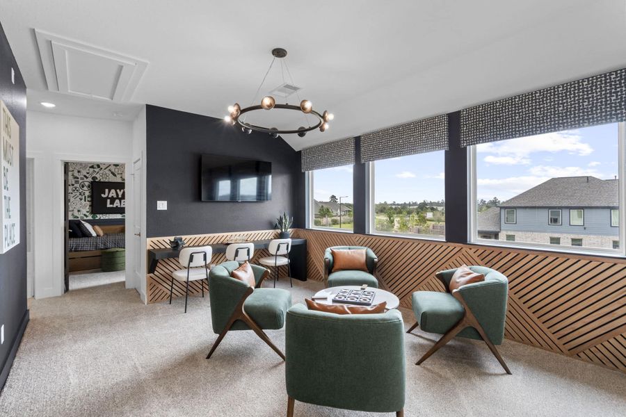 Representative furnished interior of a home built from the Durham by Chesmar Homes in Emory Glen, Magnolia (Image 7).