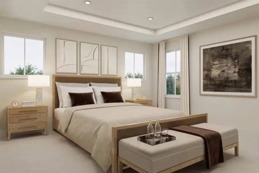 Representative furnished interior of a home built from the Sullivan by Ryan Homes in Kelton, Charlotte (Image 10).