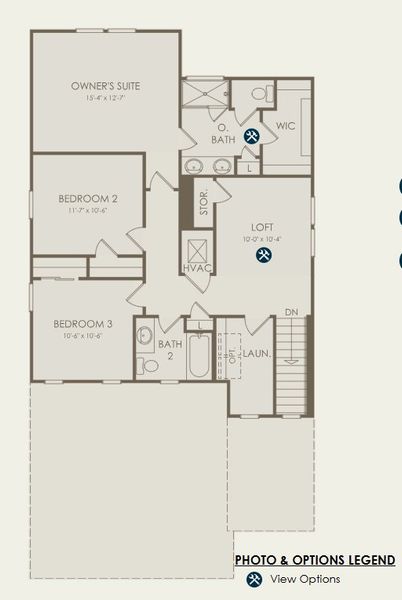 2D floor plan layout for the Pinecrest by Pulte Homes in Riversong, Parrish, FL (Image 4). 2D floor plan layout for the Pinecrest by Pulte Homes in Riversong, Parrish, FL (Image 4).