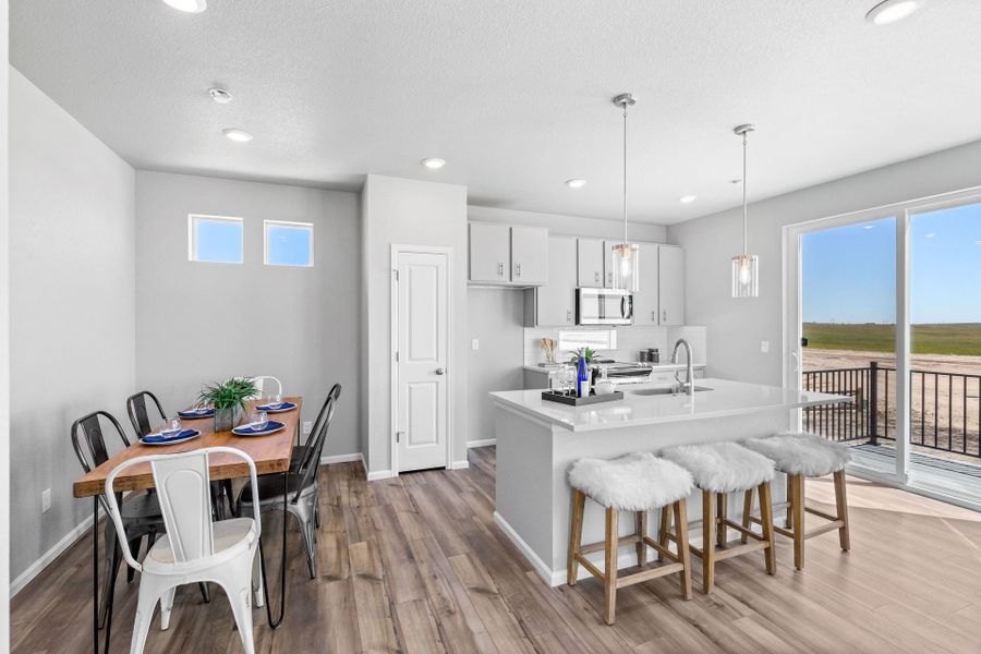 Furnished interior view inside a new home in Green Valley Ranch, Aurora (Image 18).