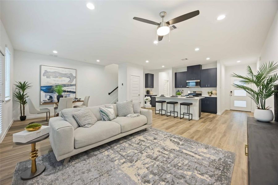 Furnished interior view inside a new home in Alaia Crossing, Houston (Image 32).