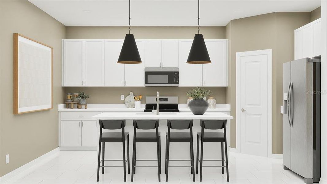 Furnished interior view inside a new home in Island Lakes at Coco Bay, Englewood (Image 4).