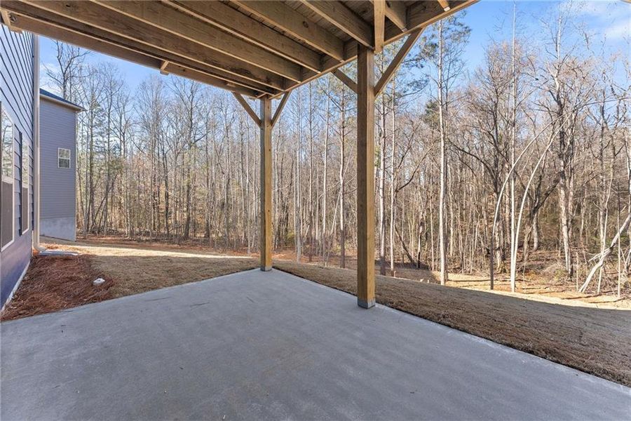 Exterior details and patio area of a home in Magnolia Villas, Cornelia (Image 4).