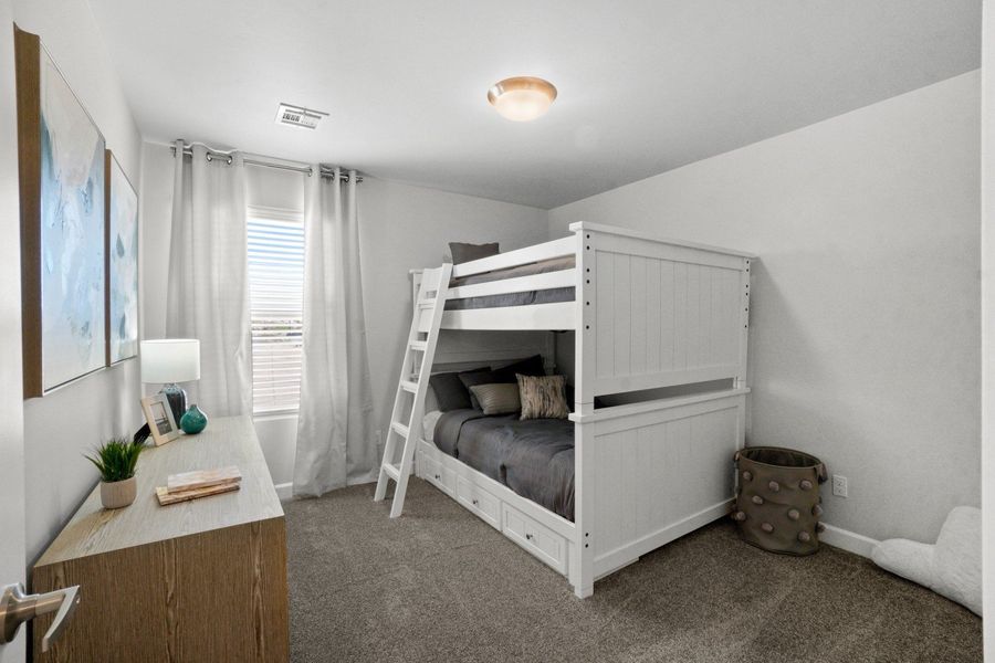 Representative furnished interior of a home built from the Capitan by Hakes Brothers in Hillside Park, El Paso (Image 9).