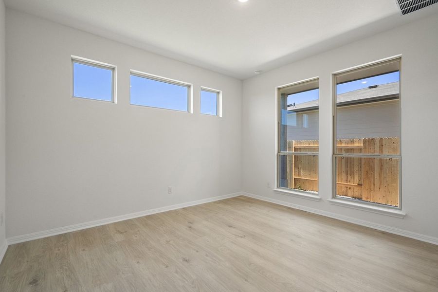 Spacious, unfurnished interior of a new home in Crosswinds, Kyle (Image 38). Spacious, unfurnished interior of a new home in Crosswinds, Kyle (Image 38).