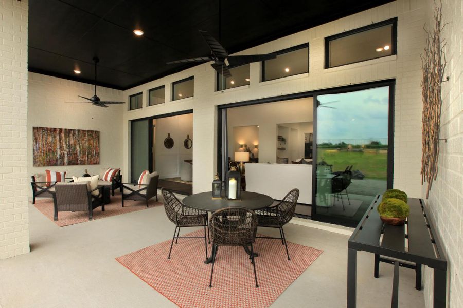 The Castella II Outdoor Living Area