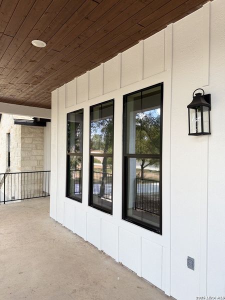 Exterior details and patio area of a home in , New Braunfels (Image 31).