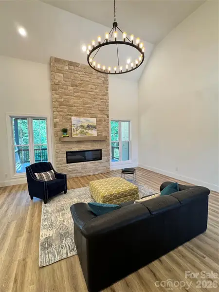 Furnished interior view inside a new home in , Hickory (Image 28).