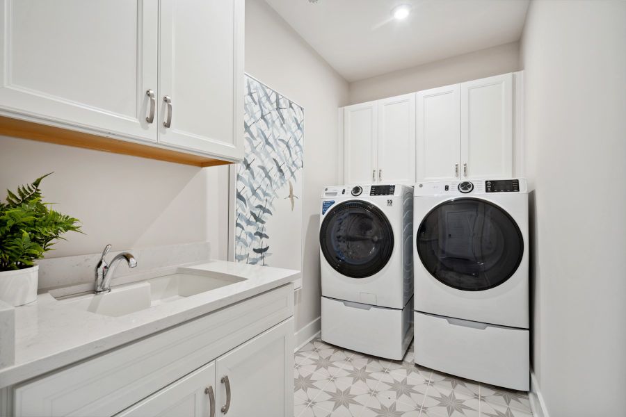 Representative furnished interior of a home built from the Stowe by Tri Pointe Homes in Seven Oaks, Belmont (Image 31).
