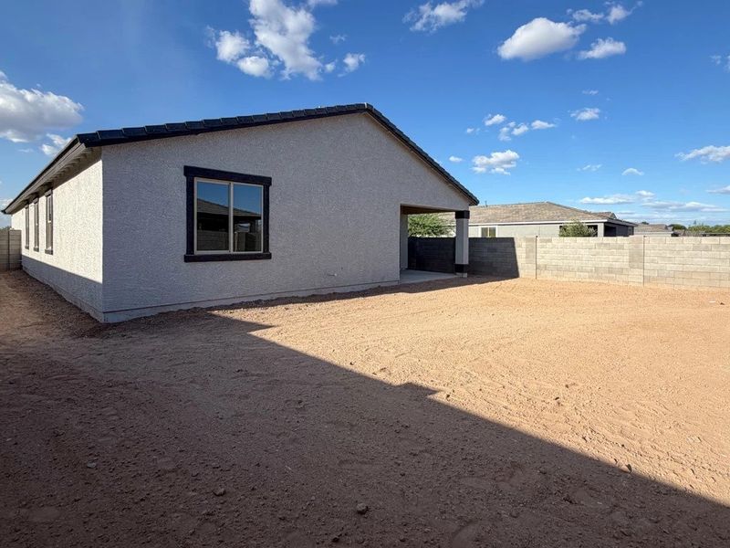 Back exterior elevation