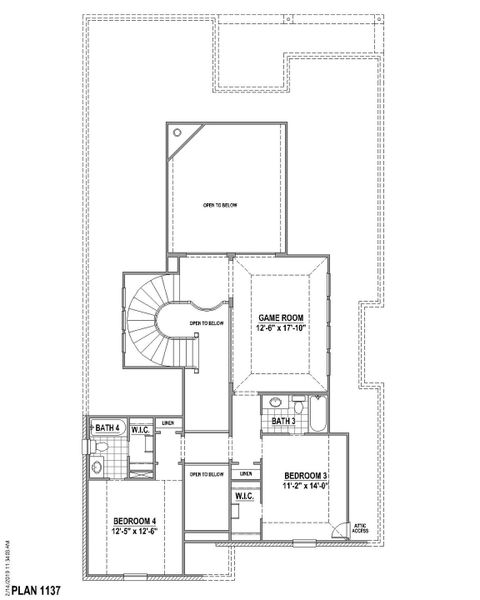 Plan 1137 2nd Floor