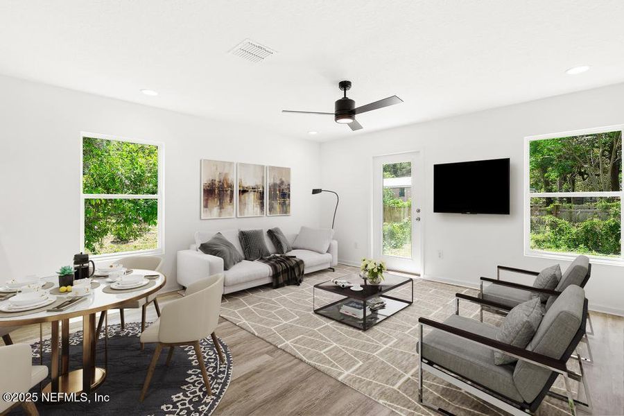 Furnished interior view inside a new home in , Jacksonville (Image 6). Furnished interior view inside a new home in , Jacksonville (Image 6).