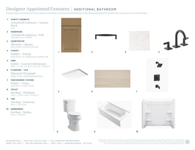 Sample of building materials used in homes in Meadowlark, Murfreesboro (Image 12). Sample of building materials used in homes in Meadowlark, Murfreesboro (Image 12).