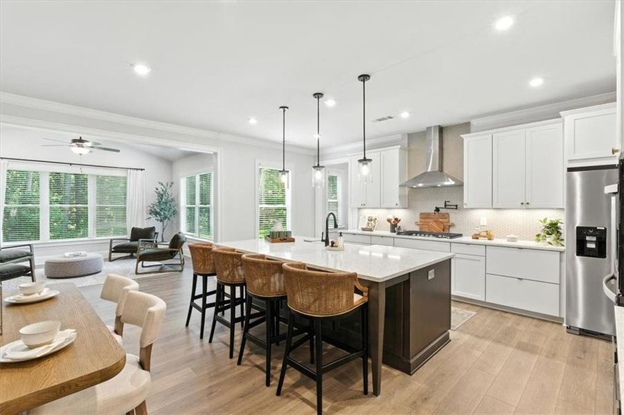 Furnished interior view inside a new home in Ford Landing, Acworth (Image 5).
