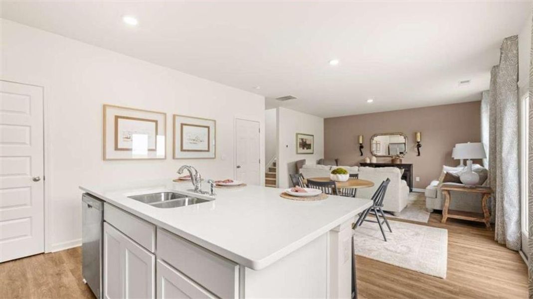 Furnished interior view inside a new home in Oakchase at Hampton, Hampton (Image 12).