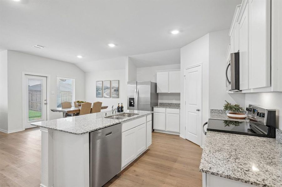 Furnished interior view inside a new home in Frontier Pointe, Princeton (Image 12).